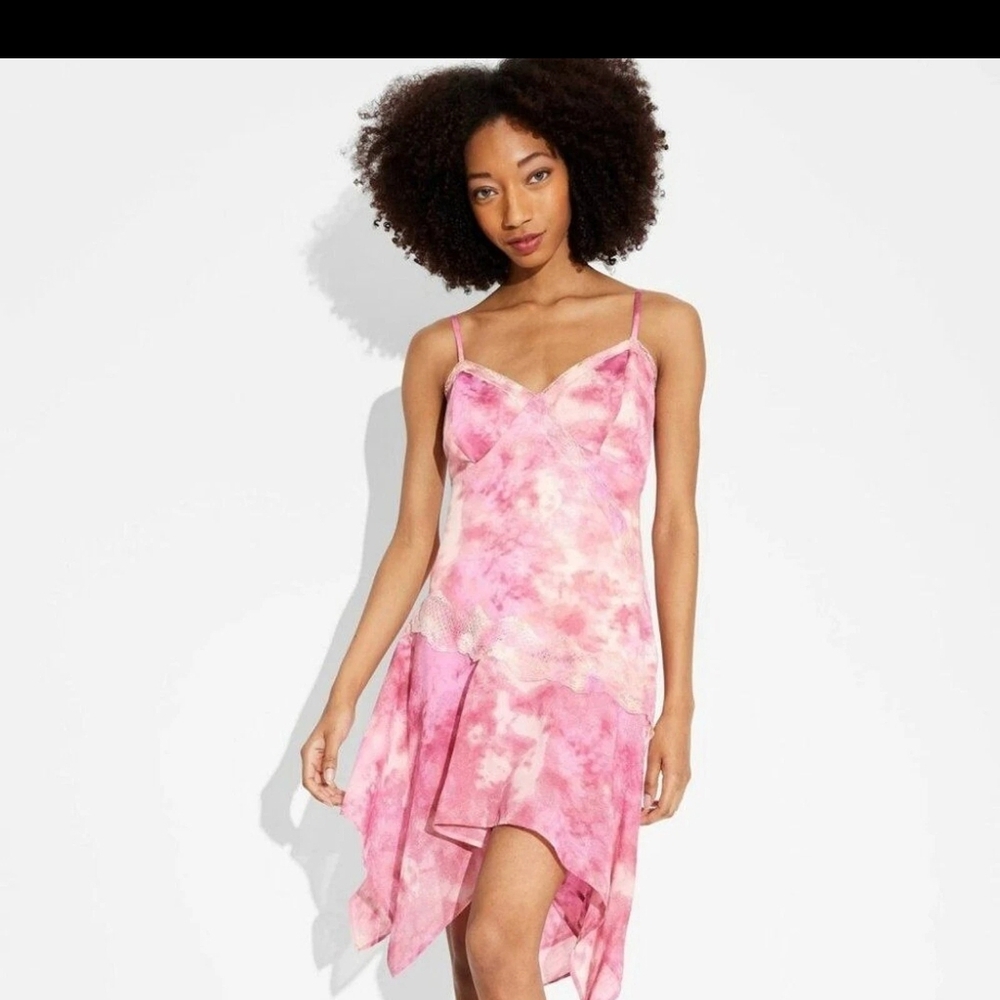 Wild Fable Pink Asymmetrical Sundress Sleeveless‎